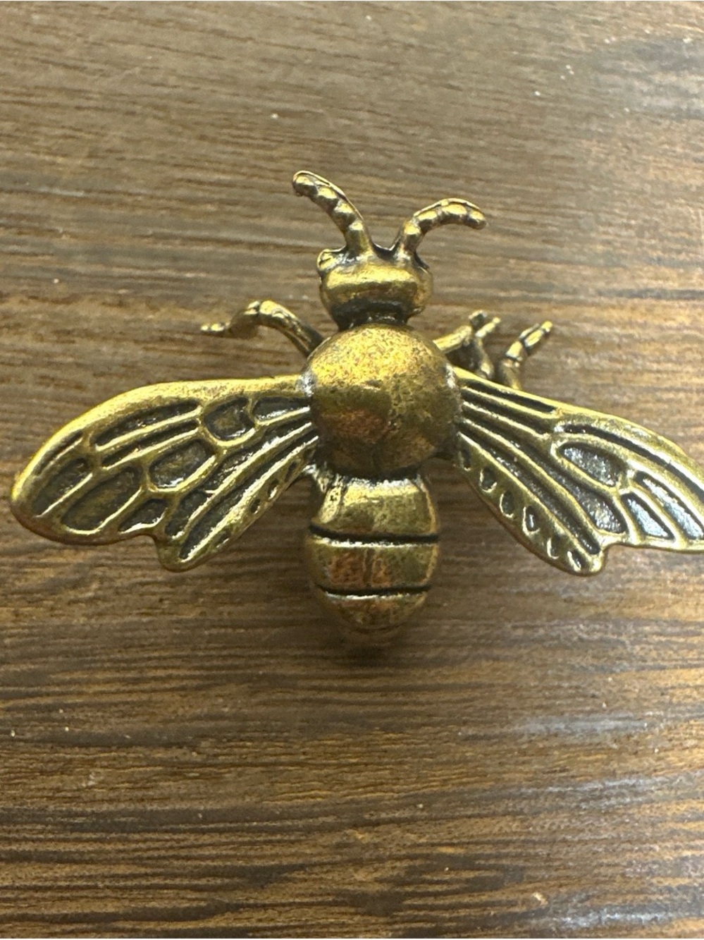 Miniature Brass Bee Figurine Collectible - Picture 6 of 7